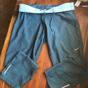 Nike teal running pants